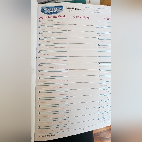 Horizon's second 2nd grade spelling and vocabulary homeschooling books - Picture 5 of 5